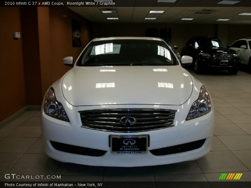 Moonlight White / Graphite 2010 Infiniti G 37 x AWD Coupe