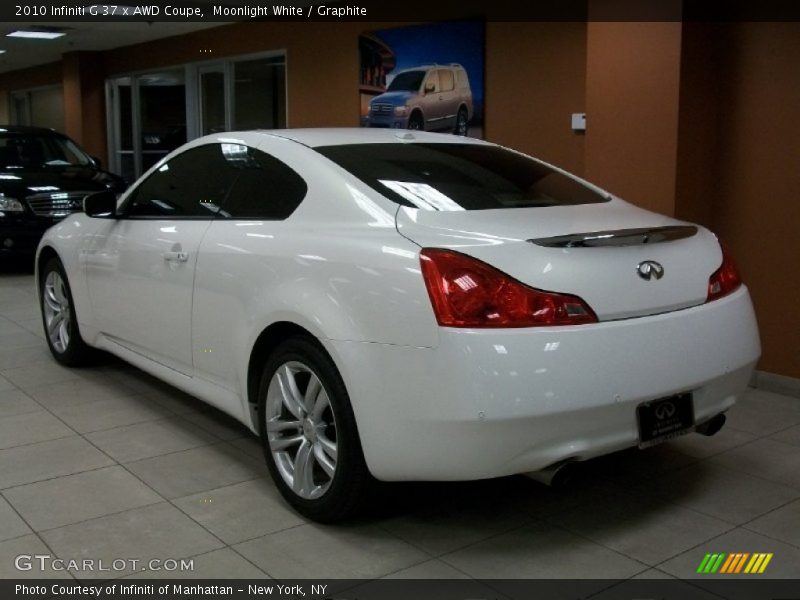 Moonlight White / Graphite 2010 Infiniti G 37 x AWD Coupe