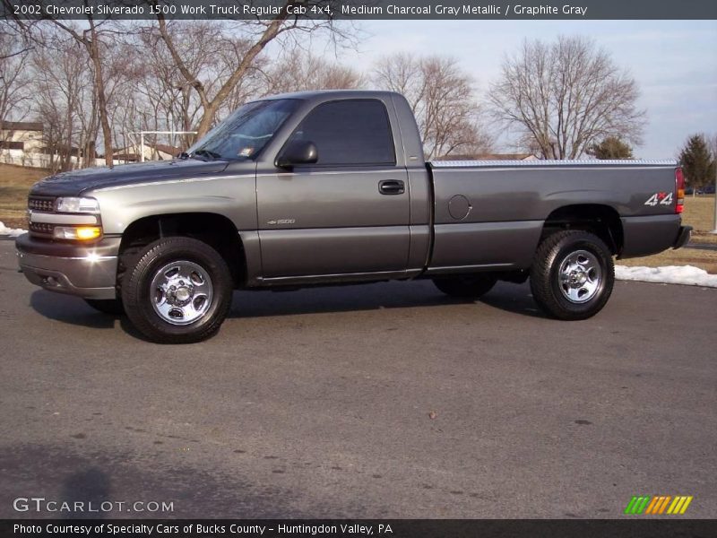 Medium Charcoal Gray Metallic / Graphite Gray 2002 Chevrolet Silverado 1500 Work Truck Regular Cab 4x4