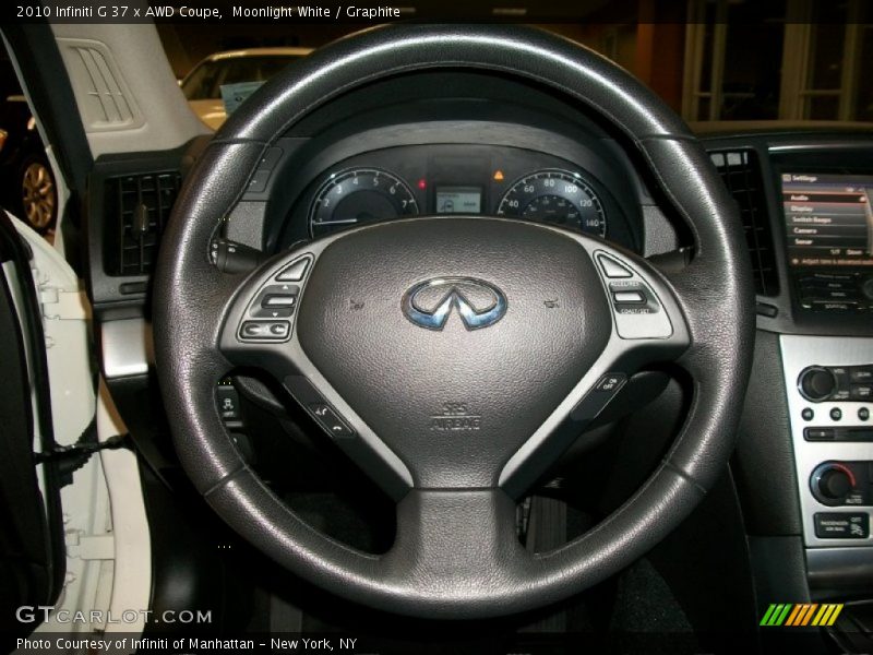 Moonlight White / Graphite 2010 Infiniti G 37 x AWD Coupe