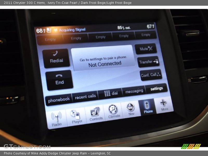 Ivory Tri-Coat Pearl / Dark Frost Beige/Light Frost Beige 2011 Chrysler 300 C Hemi