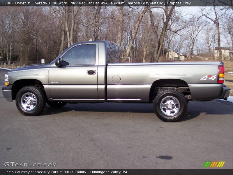 Medium Charcoal Gray Metallic / Graphite Gray 2002 Chevrolet Silverado 1500 Work Truck Regular Cab 4x4