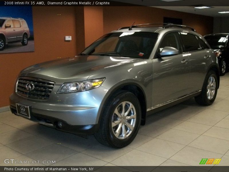 Diamond Graphite Metallic / Graphite 2008 Infiniti FX 35 AWD