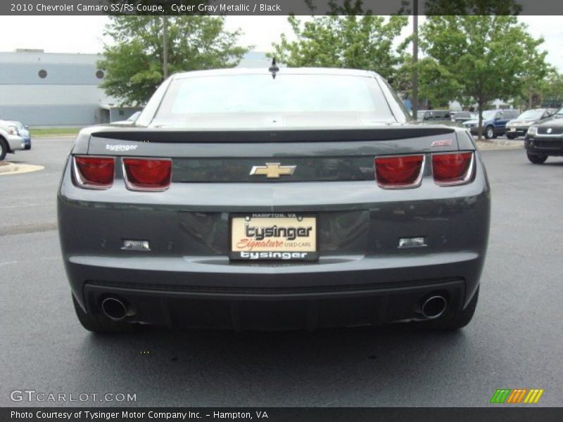Cyber Gray Metallic / Black 2010 Chevrolet Camaro SS/RS Coupe