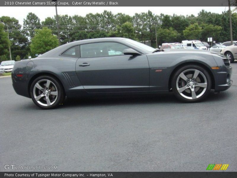 Cyber Gray Metallic / Black 2010 Chevrolet Camaro SS/RS Coupe