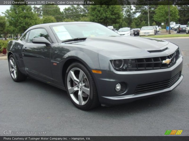 Cyber Gray Metallic / Black 2010 Chevrolet Camaro SS/RS Coupe
