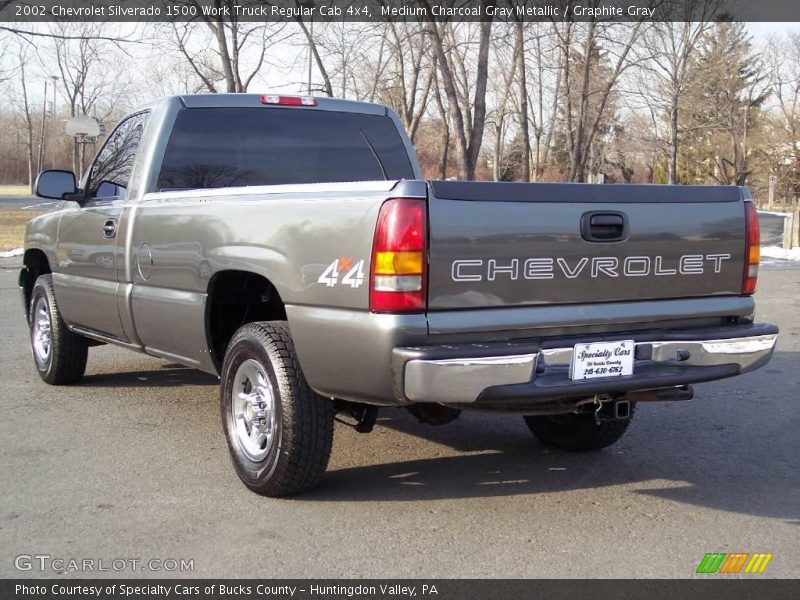 Medium Charcoal Gray Metallic / Graphite Gray 2002 Chevrolet Silverado 1500 Work Truck Regular Cab 4x4