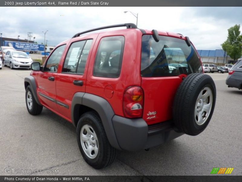 Flame Red / Dark Slate Gray 2003 Jeep Liberty Sport 4x4