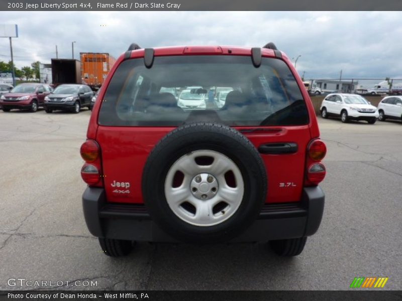 Flame Red / Dark Slate Gray 2003 Jeep Liberty Sport 4x4