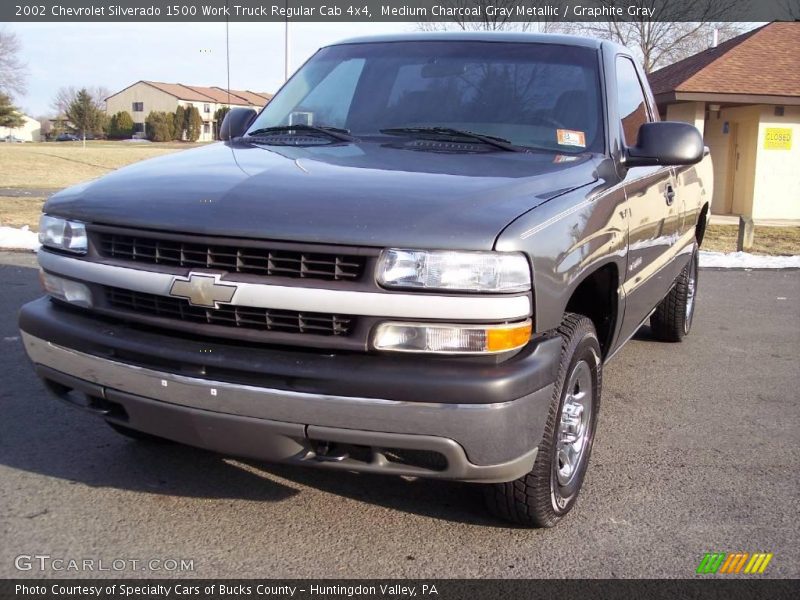 Medium Charcoal Gray Metallic / Graphite Gray 2002 Chevrolet Silverado 1500 Work Truck Regular Cab 4x4