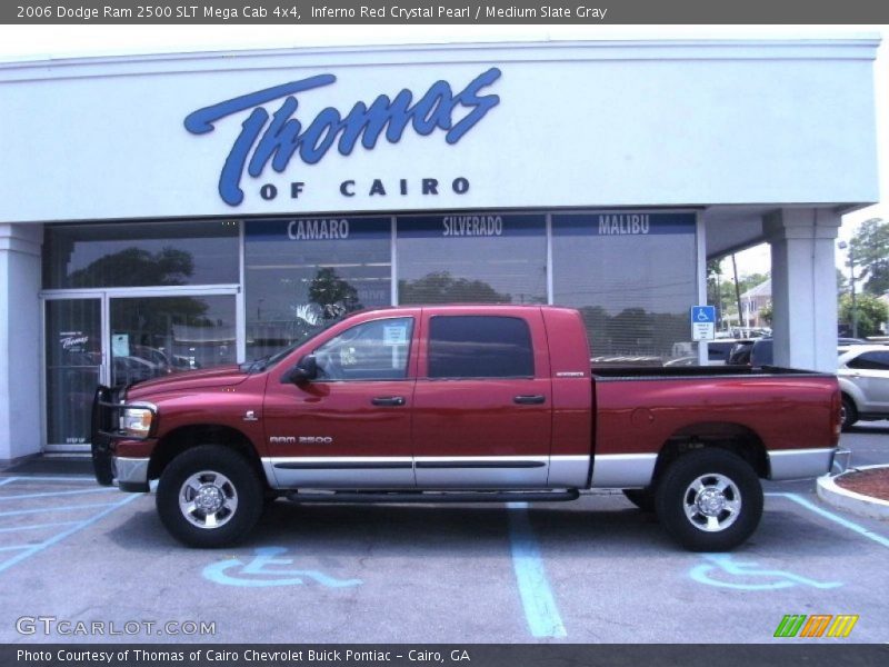 Inferno Red Crystal Pearl / Medium Slate Gray 2006 Dodge Ram 2500 SLT Mega Cab 4x4