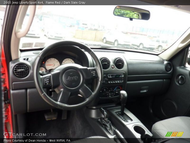 Flame Red / Dark Slate Gray 2003 Jeep Liberty Sport 4x4