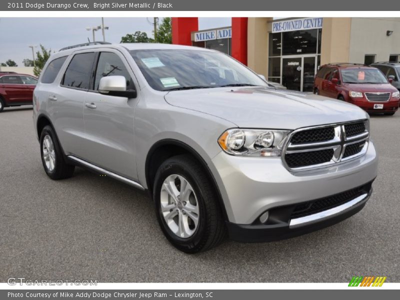 Bright Silver Metallic / Black 2011 Dodge Durango Crew