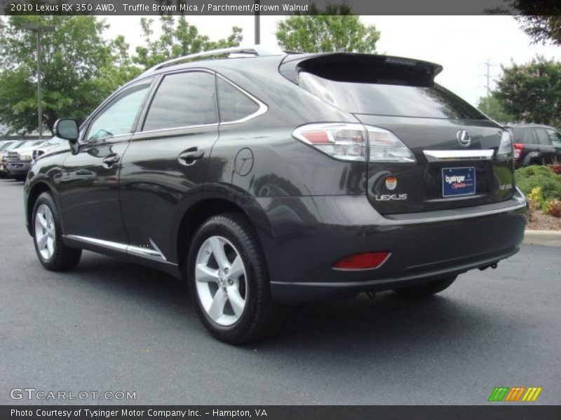 Truffle Brown Mica / Parchment/Brown Walnut 2010 Lexus RX 350 AWD