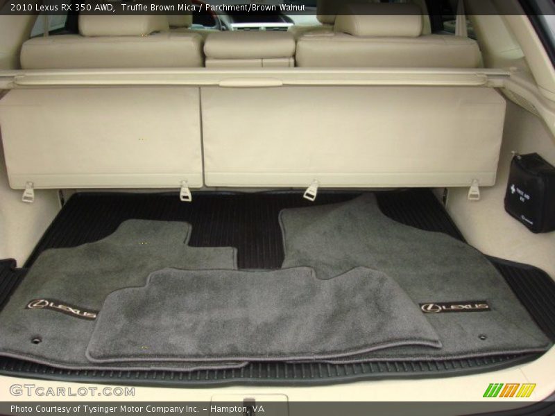 Truffle Brown Mica / Parchment/Brown Walnut 2010 Lexus RX 350 AWD