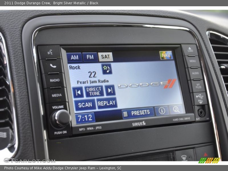 Bright Silver Metallic / Black 2011 Dodge Durango Crew