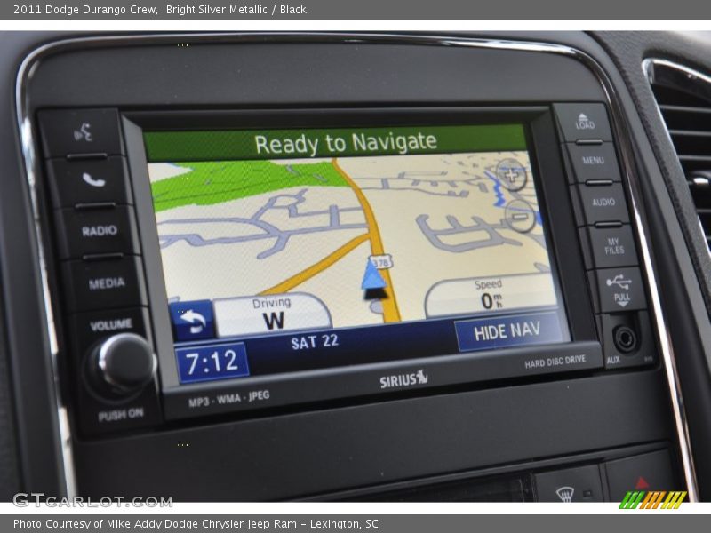 Navigation of 2011 Durango Crew