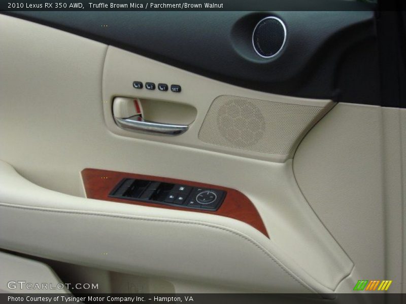 Truffle Brown Mica / Parchment/Brown Walnut 2010 Lexus RX 350 AWD