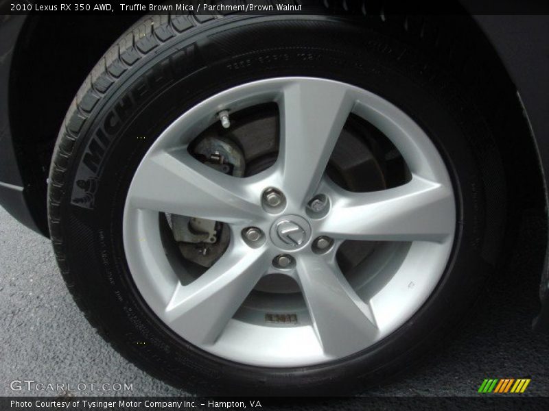 Truffle Brown Mica / Parchment/Brown Walnut 2010 Lexus RX 350 AWD