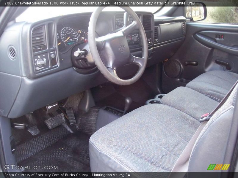 Medium Charcoal Gray Metallic / Graphite Gray 2002 Chevrolet Silverado 1500 Work Truck Regular Cab 4x4