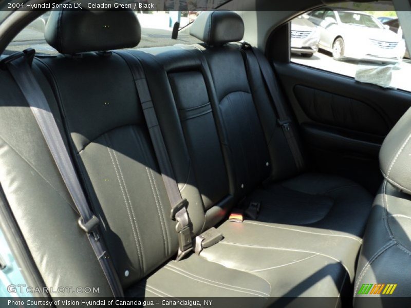 Celadon Green / Black 2004 Hyundai Sonata LX