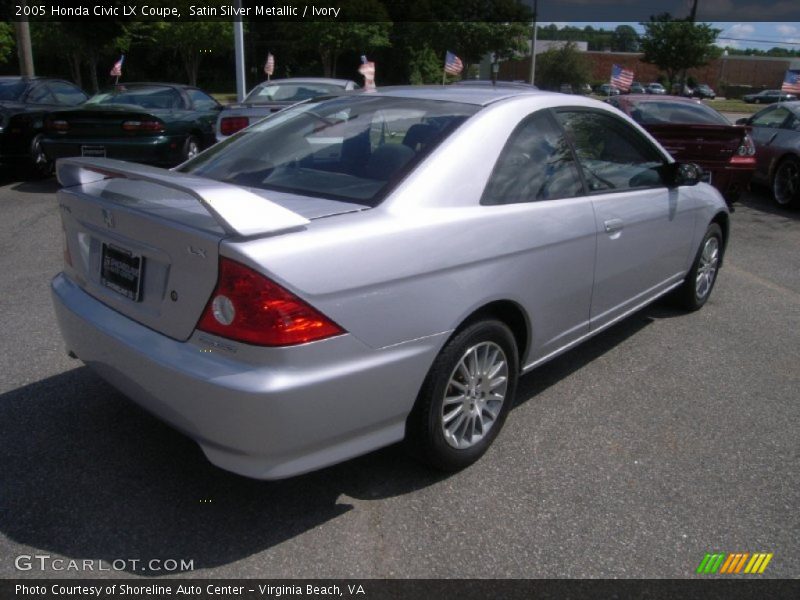 Satin Silver Metallic / Ivory 2005 Honda Civic LX Coupe