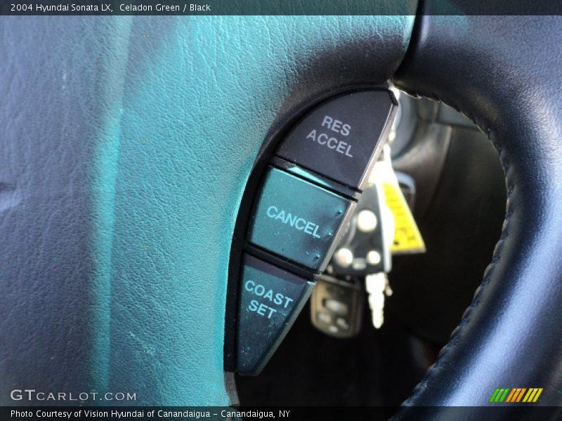 Celadon Green / Black 2004 Hyundai Sonata LX
