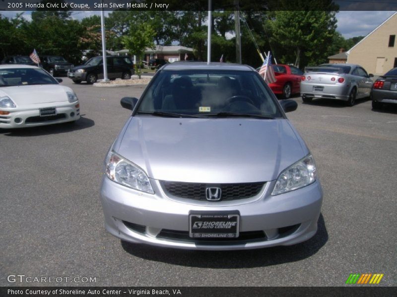 Satin Silver Metallic / Ivory 2005 Honda Civic LX Coupe