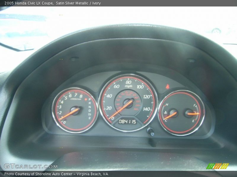 Satin Silver Metallic / Ivory 2005 Honda Civic LX Coupe