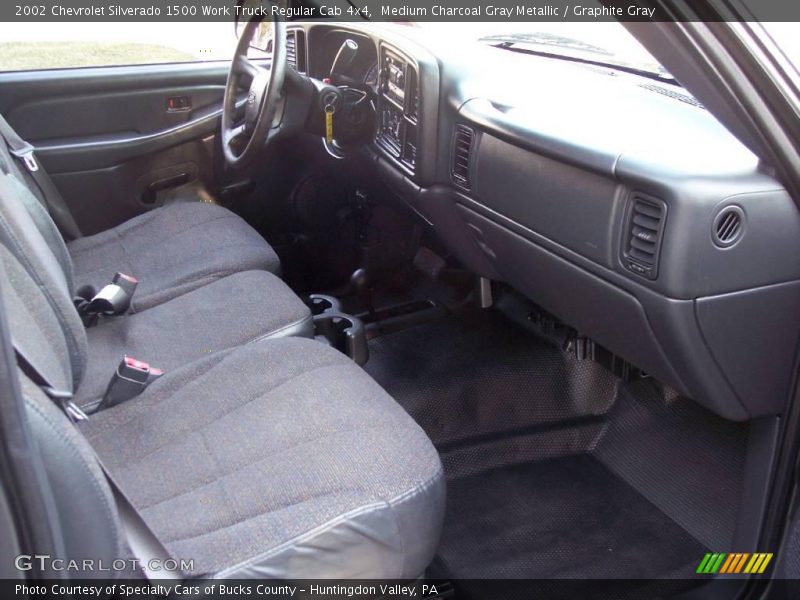 Medium Charcoal Gray Metallic / Graphite Gray 2002 Chevrolet Silverado 1500 Work Truck Regular Cab 4x4