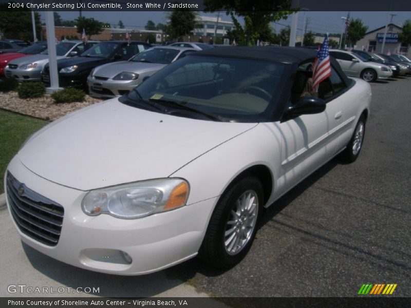Stone White / Sandstone 2004 Chrysler Sebring LXi Convertible