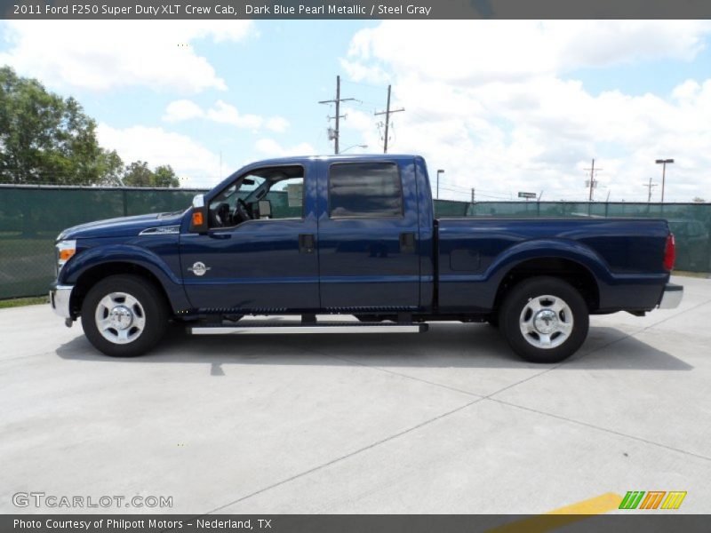  2011 F250 Super Duty XLT Crew Cab Dark Blue Pearl Metallic