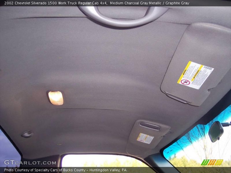 Medium Charcoal Gray Metallic / Graphite Gray 2002 Chevrolet Silverado 1500 Work Truck Regular Cab 4x4