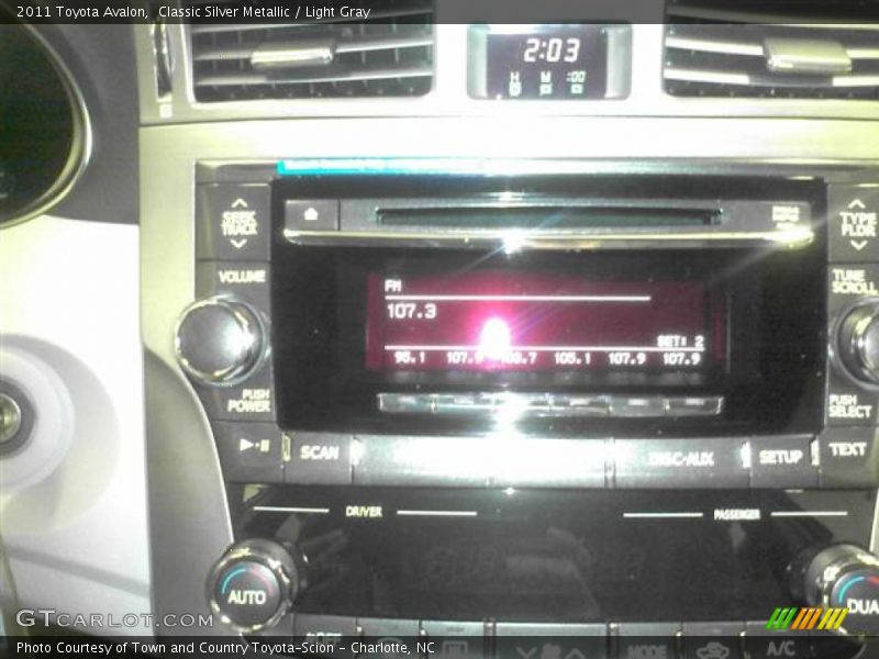 Classic Silver Metallic / Light Gray 2011 Toyota Avalon