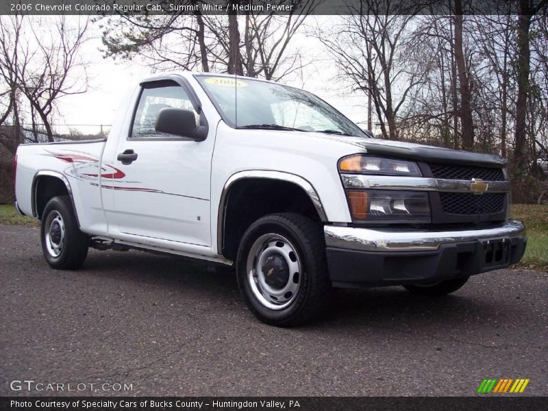 Summit White / Medium Pewter 2006 Chevrolet Colorado Regular Cab