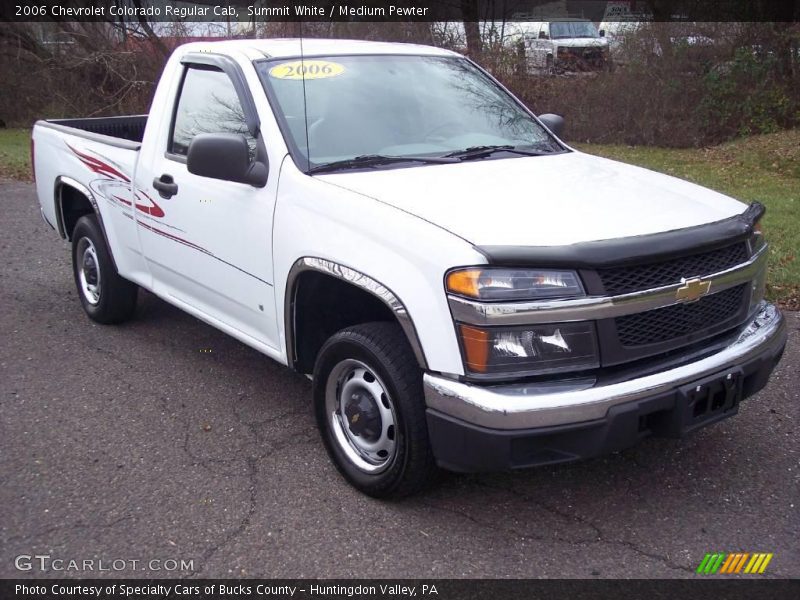 Summit White / Medium Pewter 2006 Chevrolet Colorado Regular Cab