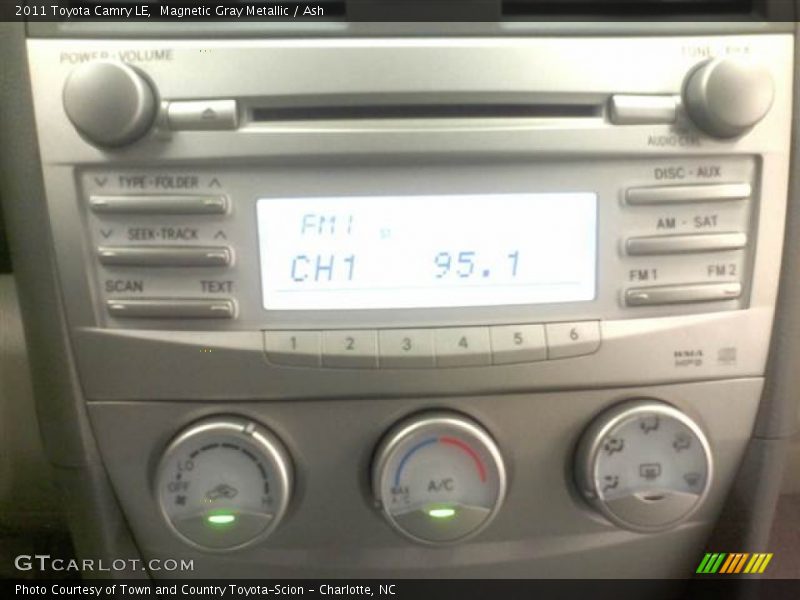 Magnetic Gray Metallic / Ash 2011 Toyota Camry LE