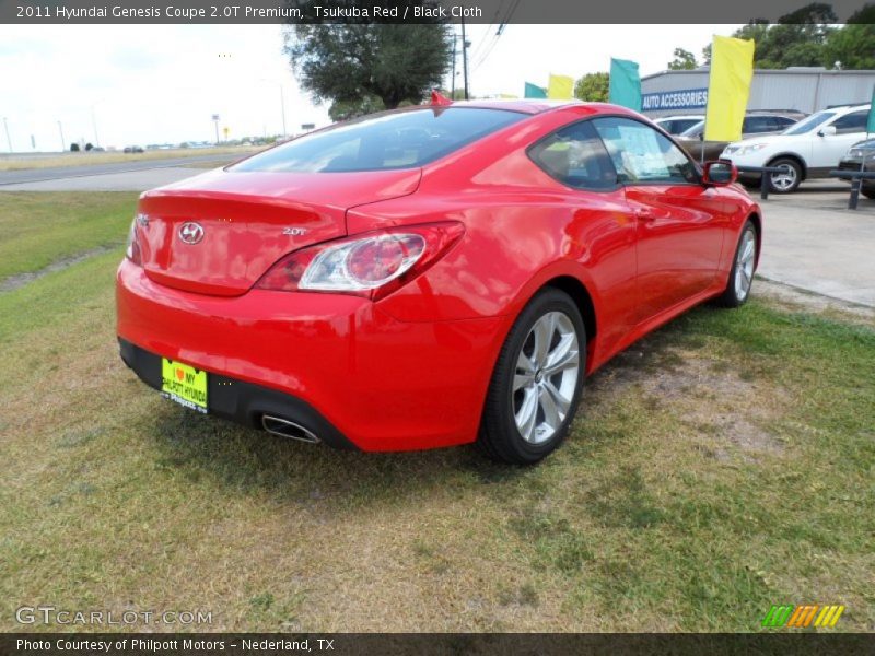 Tsukuba Red / Black Cloth 2011 Hyundai Genesis Coupe 2.0T Premium