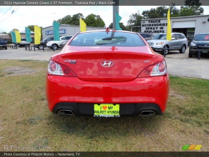 Tsukuba Red / Black Cloth 2011 Hyundai Genesis Coupe 2.0T Premium