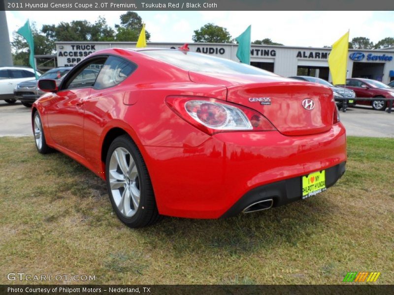 Tsukuba Red / Black Cloth 2011 Hyundai Genesis Coupe 2.0T Premium