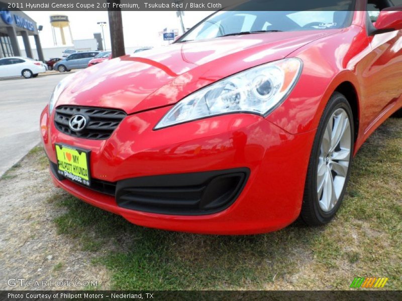 Tsukuba Red / Black Cloth 2011 Hyundai Genesis Coupe 2.0T Premium