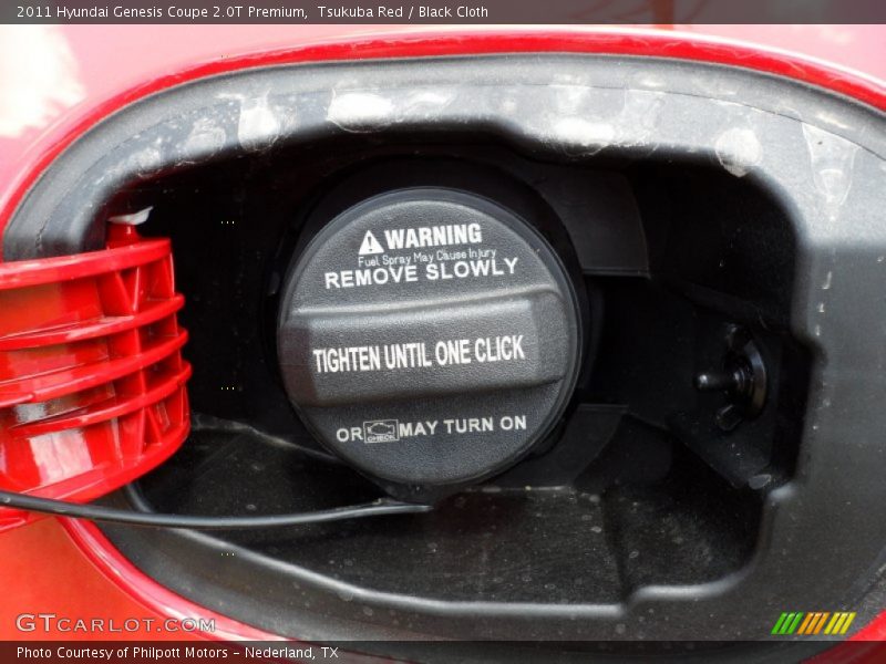 Tsukuba Red / Black Cloth 2011 Hyundai Genesis Coupe 2.0T Premium