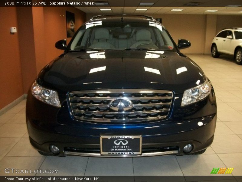 Sapphire Metallic / Wheat 2008 Infiniti FX 35 AWD