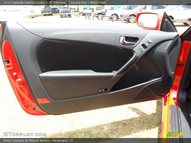 Tsukuba Red / Black Cloth 2011 Hyundai Genesis Coupe 2.0T Premium