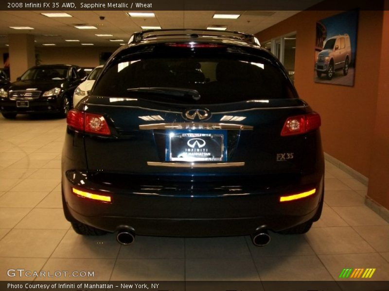 Sapphire Metallic / Wheat 2008 Infiniti FX 35 AWD