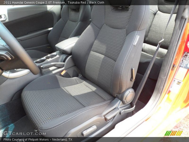  2011 Genesis Coupe 2.0T Premium Black Cloth Interior