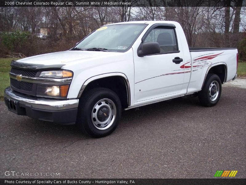 Summit White / Medium Pewter 2006 Chevrolet Colorado Regular Cab