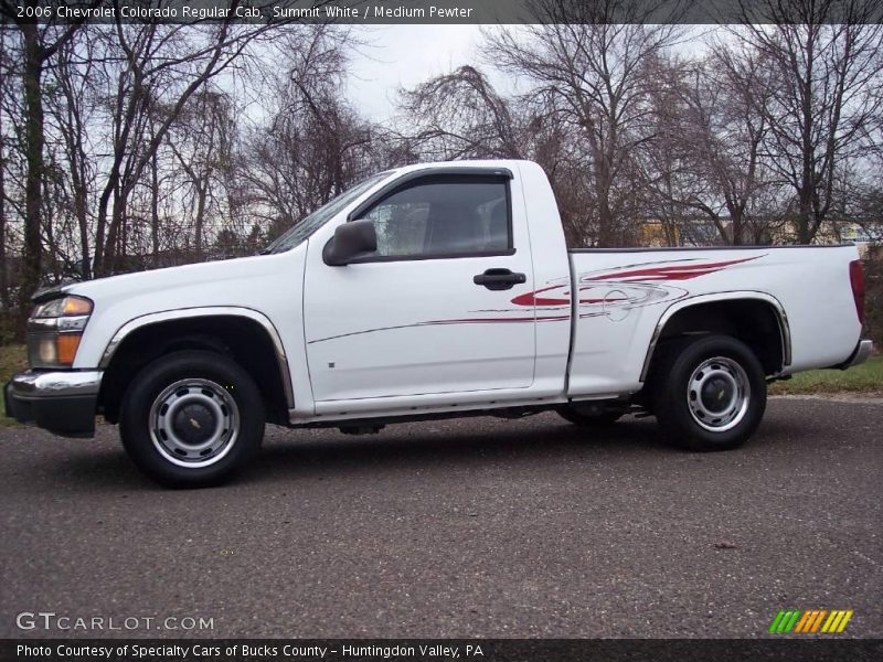 Summit White / Medium Pewter 2006 Chevrolet Colorado Regular Cab
