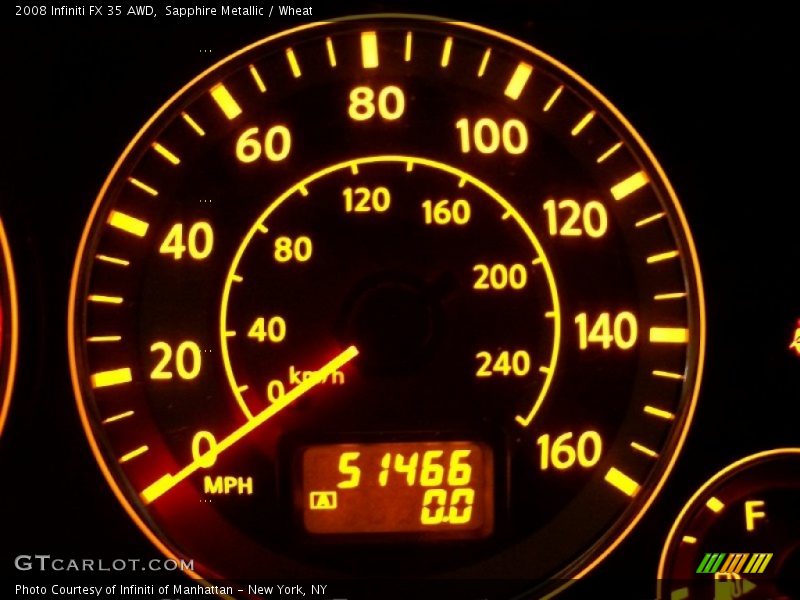 Sapphire Metallic / Wheat 2008 Infiniti FX 35 AWD
