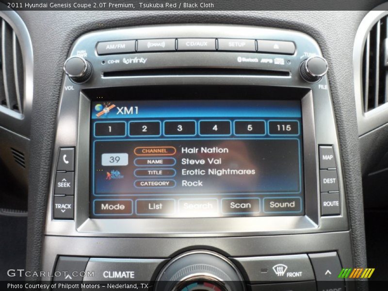 Controls of 2011 Genesis Coupe 2.0T Premium